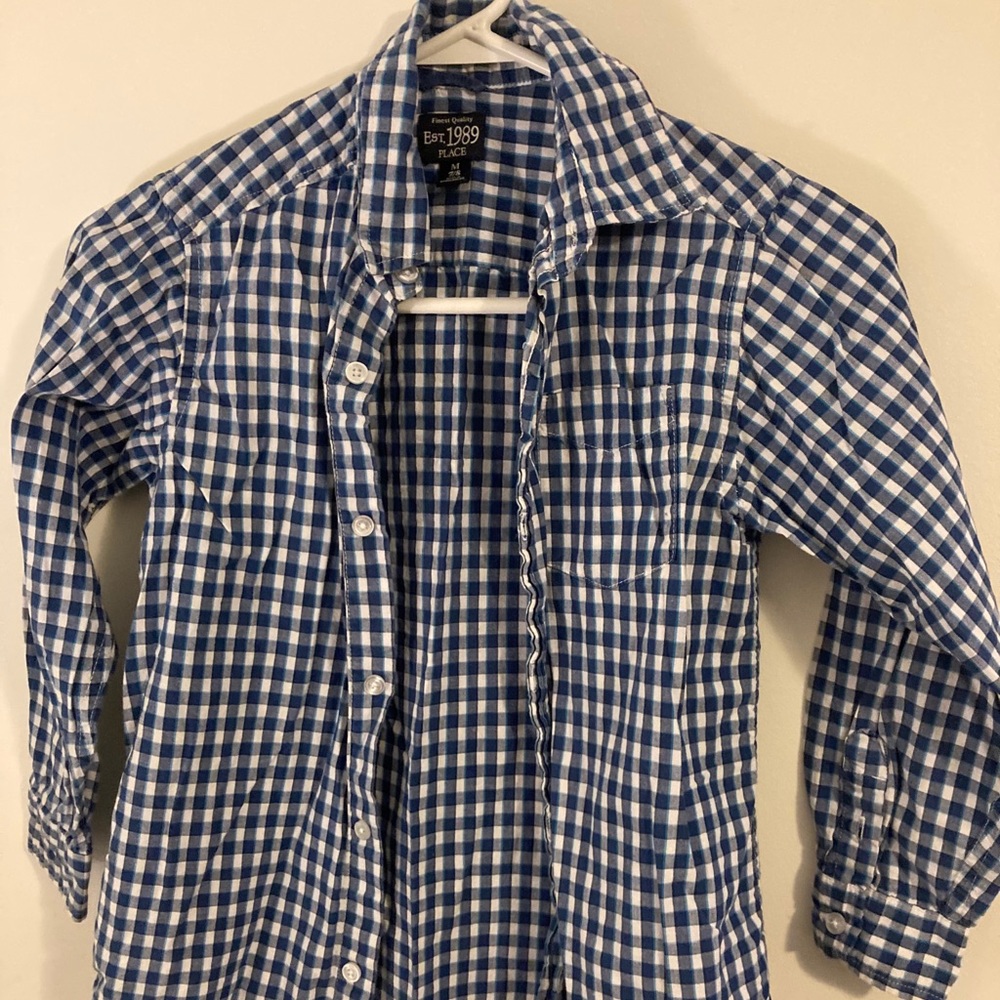 Boys plaid button down